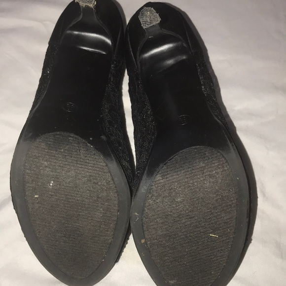 Very Cherry Black Lace and Rhinestone Heels - Picture 4 of 8